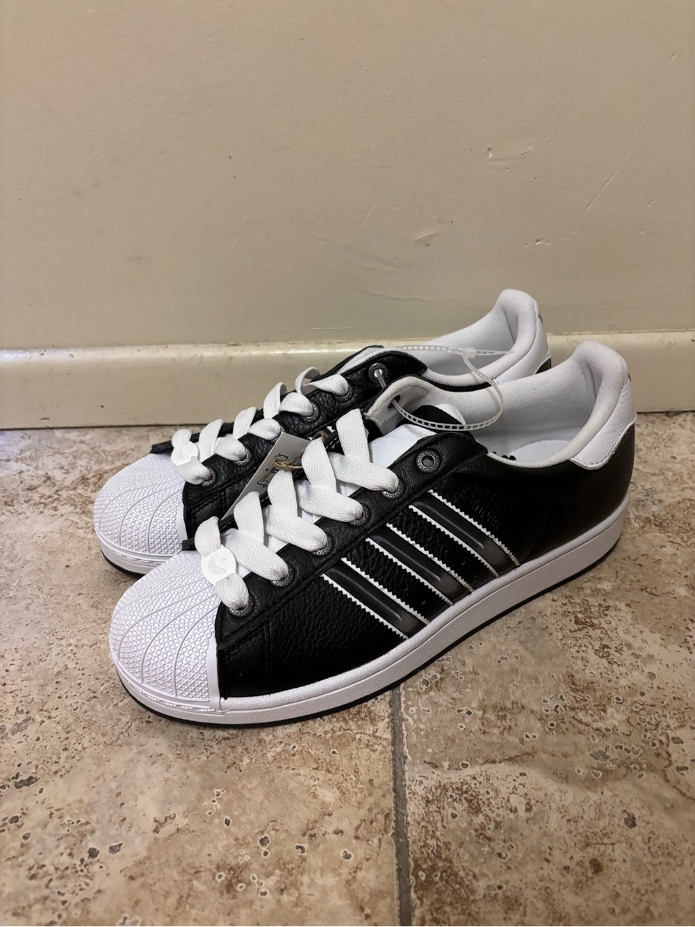 adidas Originals Superstar 2 Core Black Matte Silver JQ3209 Men's Size 9.5/11